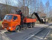 В Пскове началось восстановление изношенных слоёв дороги