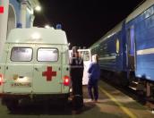 Раненого пассажира поезда госпитализировали на станции в Новосокольниках