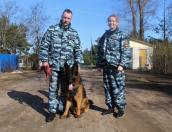 Красногородским школьникам продемонстрировали умения служебных собак