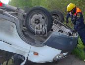 «Газель» опрокинулась на дороге в Гдовском районе