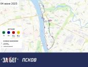 Несколько улиц Пскова перекроют для проведения полумарафона 4 июня