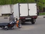 Мотоциклиста сбили на проспекте Гагарина в Великих Луках