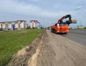 Строительство новых тротуаров началось в Пскове