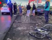 Велосипедист пострадал в результате ДТП на Рижском проспекте