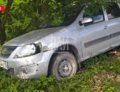 Из-за взорвавшегося колеса автомобиль оказался в кювете в Красногородском районе
