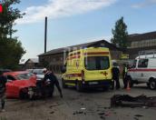 Водитель Mazda госпитализирована в результате ДТП в Пскове