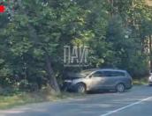Два человека пострадали в результате наезда автомобиля на дерево в Пскове
