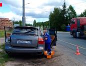 <strong>Мужчина пострадал при столкновении Porsche и фуры в Струго-Красненском районе</strong>
