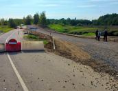 В Куньинском районе организовали временный объезд аварийного моста