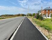 Новые тротуары на улице Ижорского Батальона в Пскове почти готовы