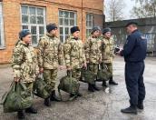 Группу призывников из Псковской области отправили на службу в Росгвардию