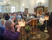 Праздник Благовещения в храме Успения Божией Матери с Полонища