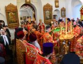 Митрополит Арсений поздравил епископа Великолукского и Невельского Сергия с 50-летием служения в священном сане 