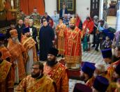 Богослужения по случаю 85-летия митрополита Евсевия (Саввина) прошли в Троицком соборе в Пскове 