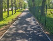 В Дно завершили ремонт тротуара на улице Ленина