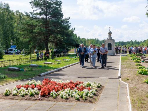 Церемония перезахоронения останков бойцов Красной армии прошла в Псковском районе