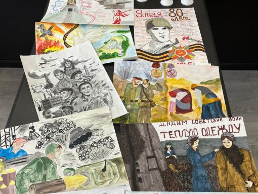 Псковичи представят регион на федеральном этапе профсоюзного конкурса рисунков к 80-летию Победы
