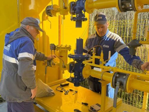 Газопровод ввели в эксплуатацию в псковской деревне Струково