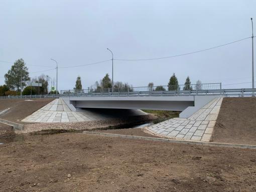 Мост через реку Романовку обновили в Палкинском районе