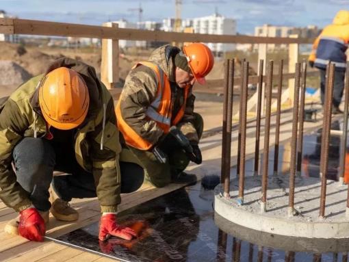 Транспортную развязку возводят на Северном обходе в районе Уграды
