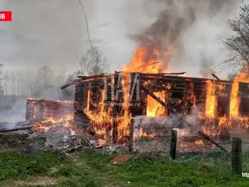 Мужчина смог спастись из горящего дома в Порховском районе