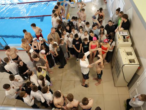 Мастер-класс олимпийского чемпиона по плаванию Евгения Рылова в Пскове