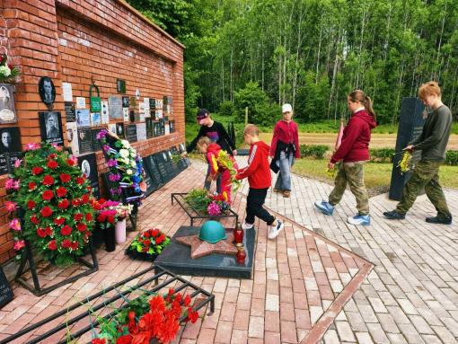 Велопробег «Нашему подвигу нет забвения» ​прошёл в Пушкиногорском районе