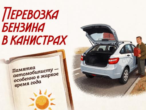 Как безопасно перевозить бензин в канистрах: объясняем в карточках