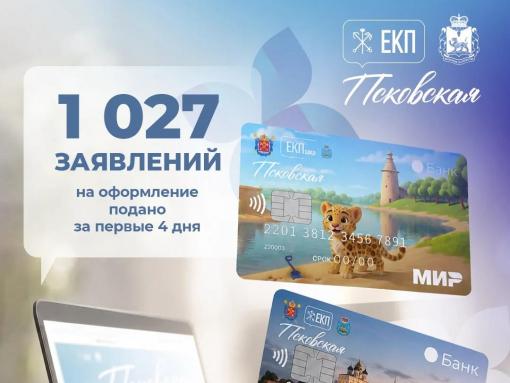 Более тысячи заявок на ЕКП подали в Псковской области за четыре дня