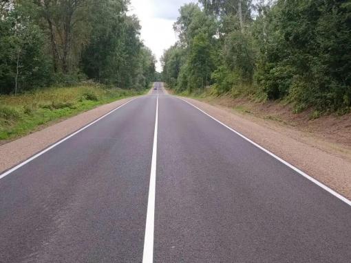 В Себежском районе отремонтировали дорогу за 310 млн рублей